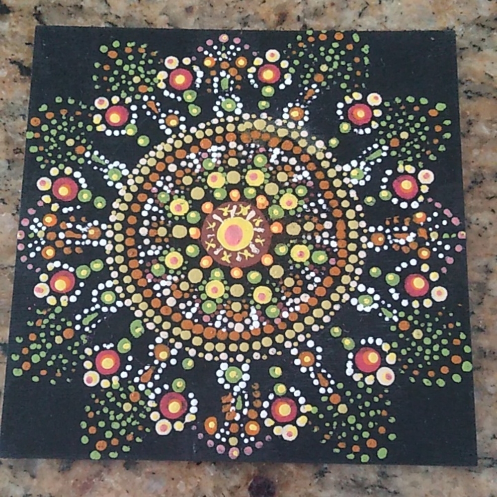 Hand Painted Mandala